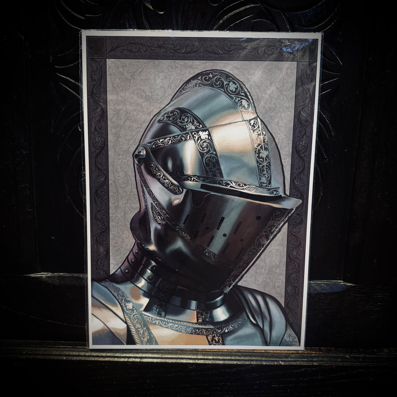 Armet Ornate - A4 Art Print