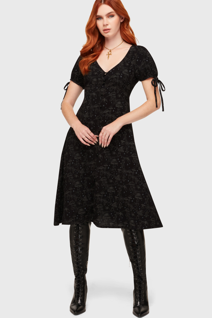 Garden of Venom Midi Dress
