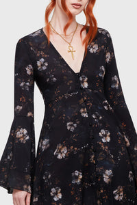 Thumbnail for Autumna’s Night Midi Dress