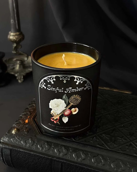 Sinful Amber Candle (Amber & Soft Florals)