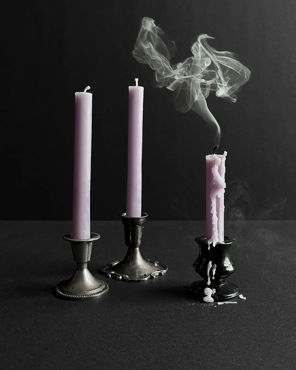 Dusty Lilac ~ Taper Candles