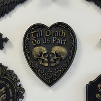 Thumbnail for Gothic Heart Wall Plaque - Till Death Do Us Part