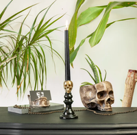 Thumbnail for Skull Gothic Candlestick Holder, Skeleton Candle Holder
