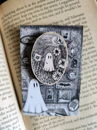 Thumbnail for Meadow Ghost Wooden Pin Badge