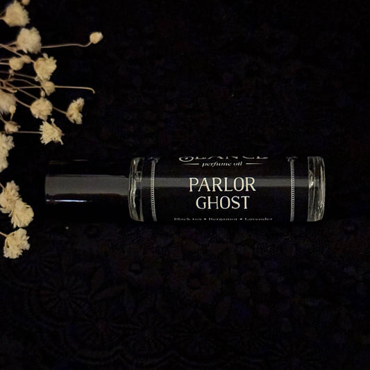 Parlor Ghost perfume oil (bergamot, black tea, lavender)