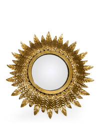 Thumbnail for Small Gold Leaf Sun Mirror