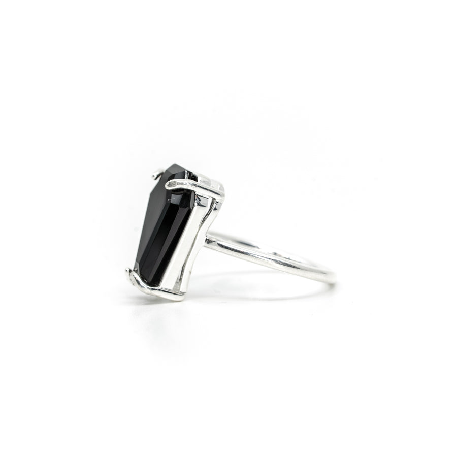 Gemstone Coffin Ring