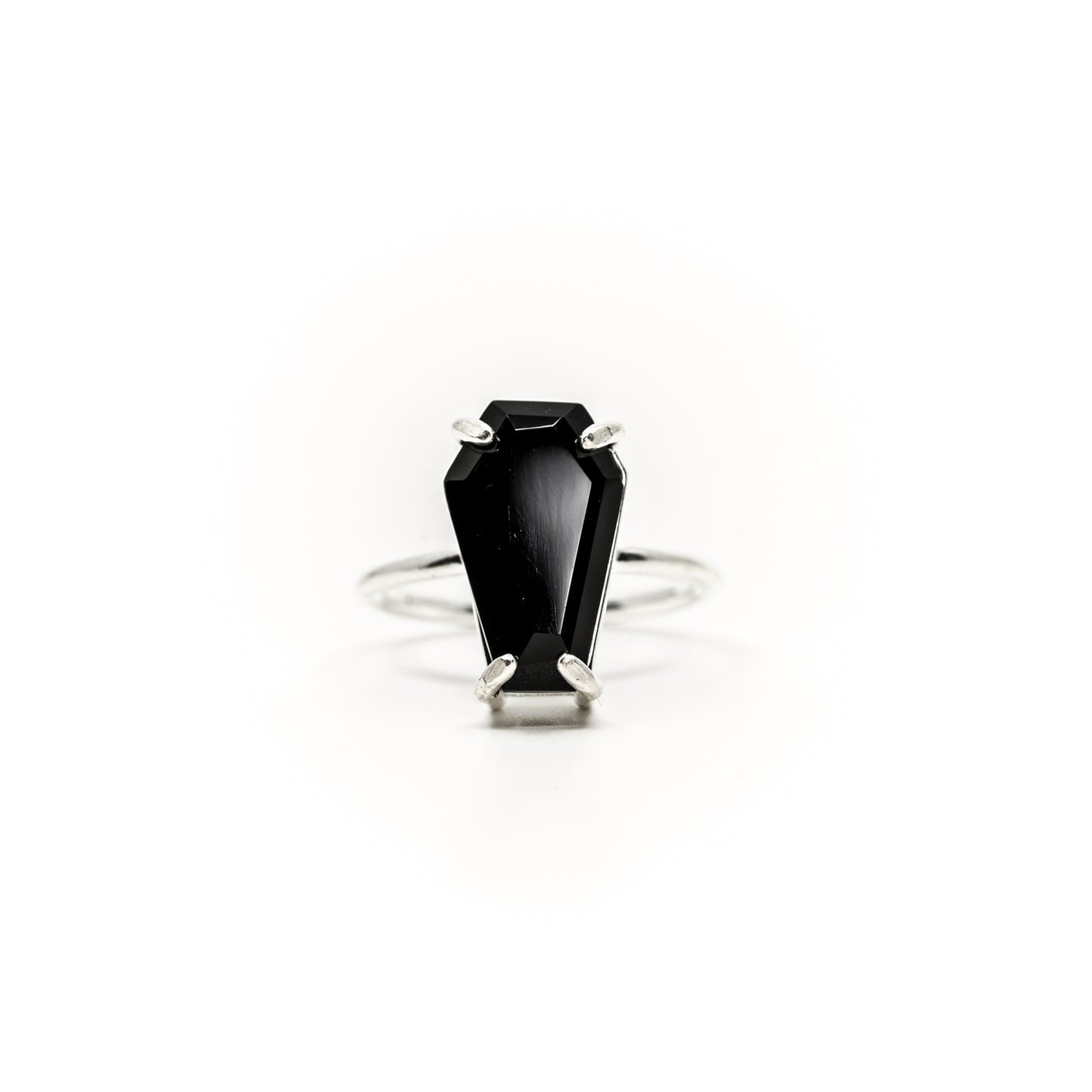 Gemstone Coffin Ring