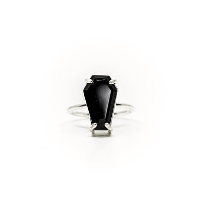 Gemstone Coffin Ring