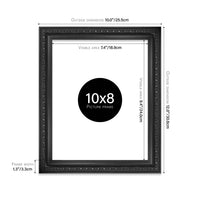 Thumbnail for 10x8 Black Ornate Picture Frame 10