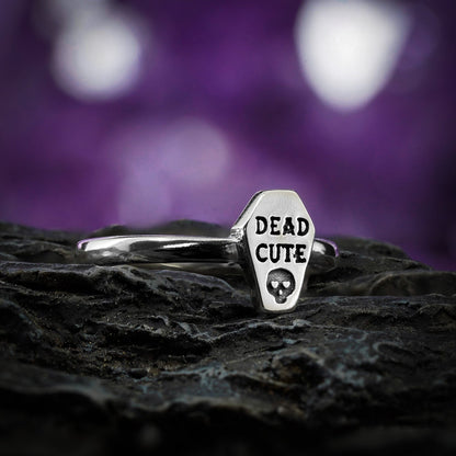 Dead Cute Coffin Ring