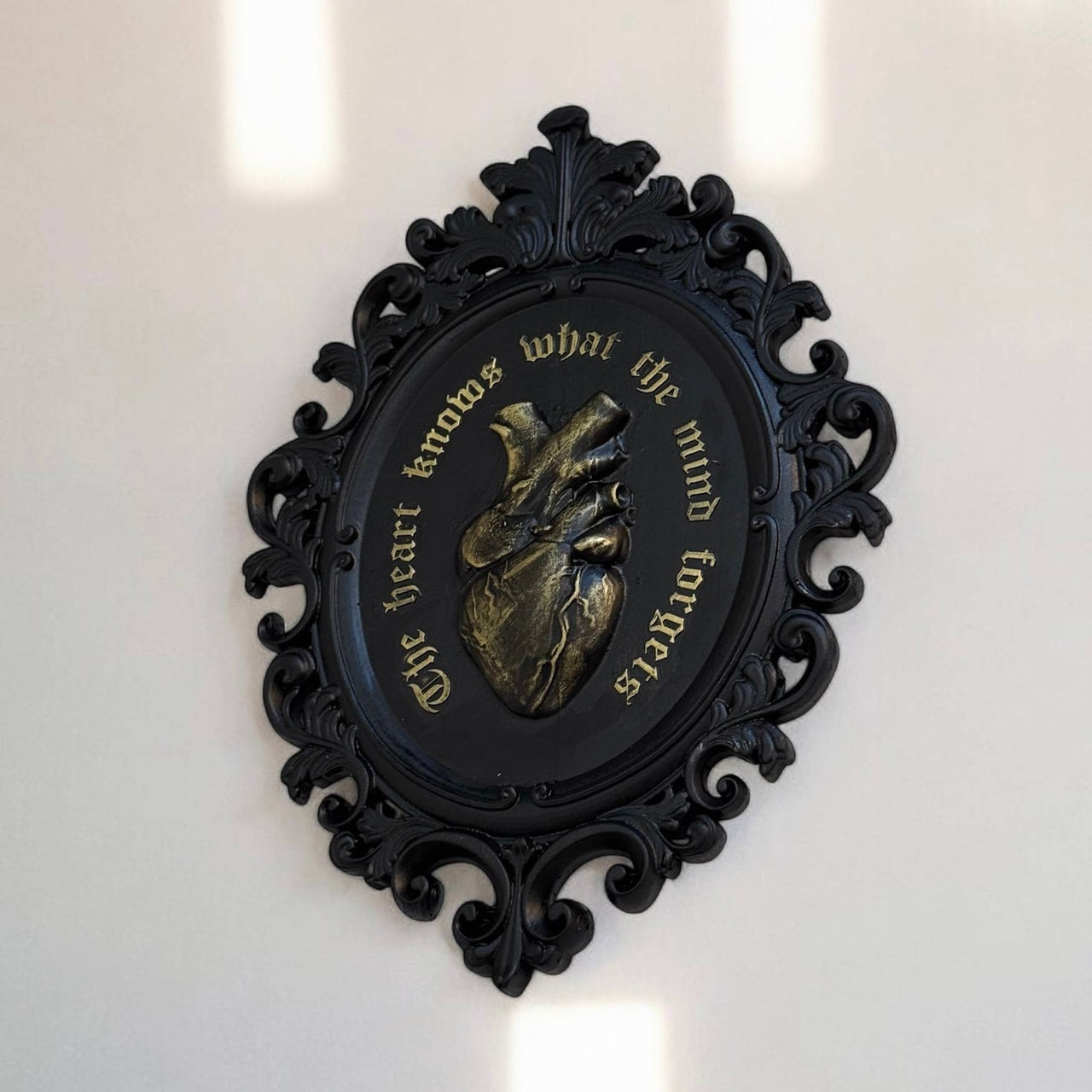 Anatomical Heart Frame, Gothic Gallery Wall Decor Hanging