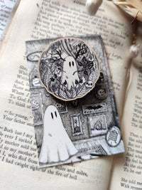 Thumbnail for Frida Kahlo Ghostie Wooden Pin Badge