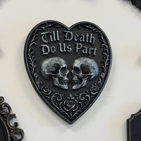 Thumbnail for Gothic Heart Wall Plaque - Till Death Do Us Part