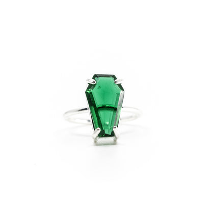 Gemstone Coffin Ring
