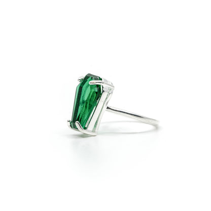 Gemstone Coffin Ring