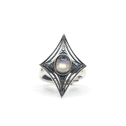 Stardust - Adjustable Labradorite Ring